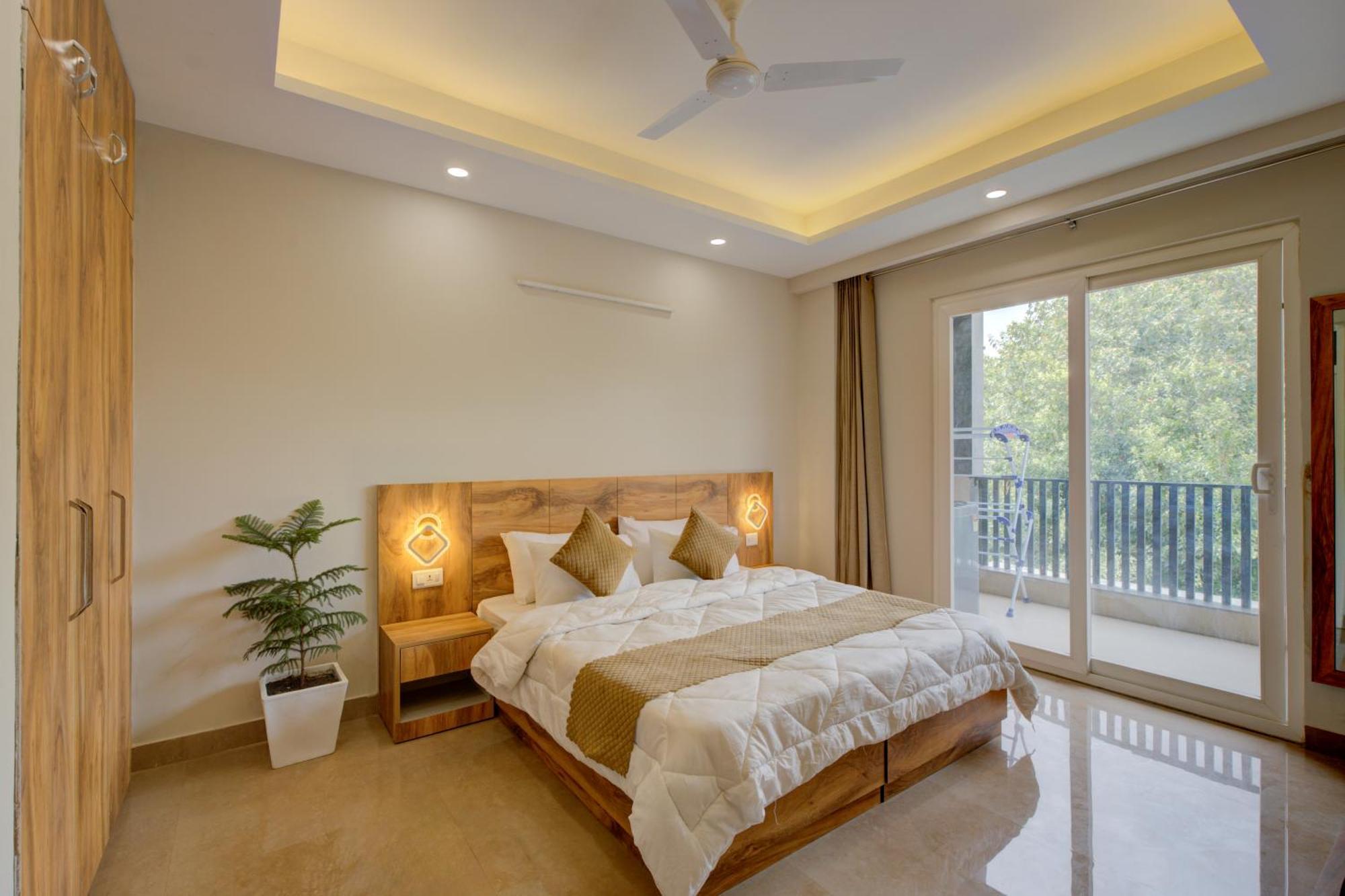 1 Bhk Serviced Apartments Near Millennium City Centre Gurugram With Private Washing Machine Gurgáon Kültér fotó