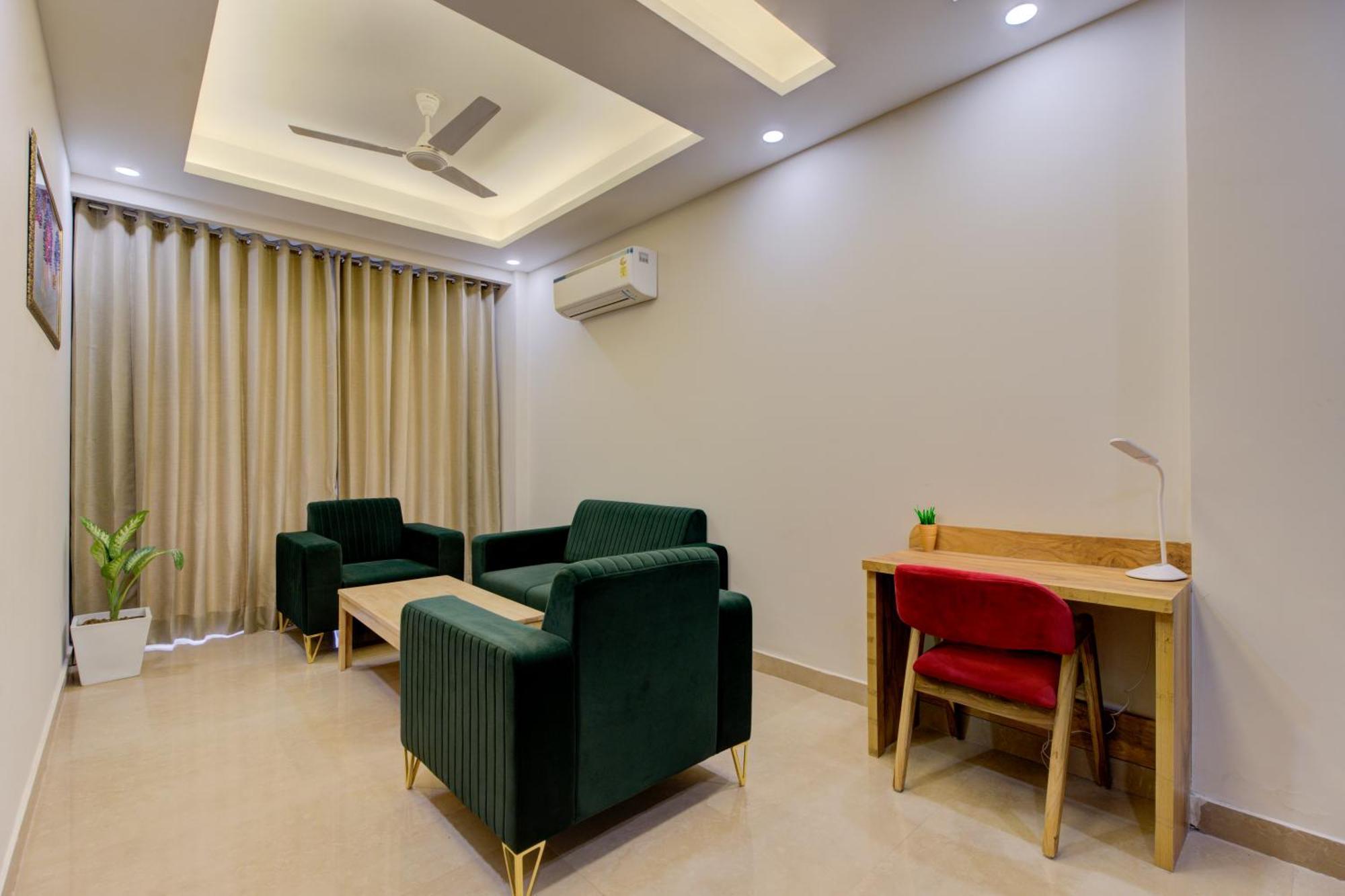 1 Bhk Serviced Apartments Near Millennium City Centre Gurugram With Private Washing Machine Gurgáon Kültér fotó