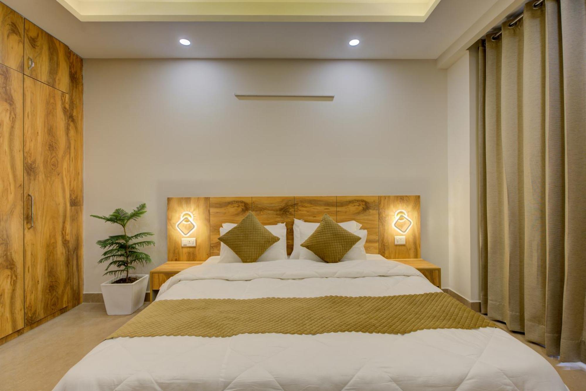 1 Bhk Serviced Apartments Near Millennium City Centre Gurugram With Private Washing Machine Gurgáon Kültér fotó